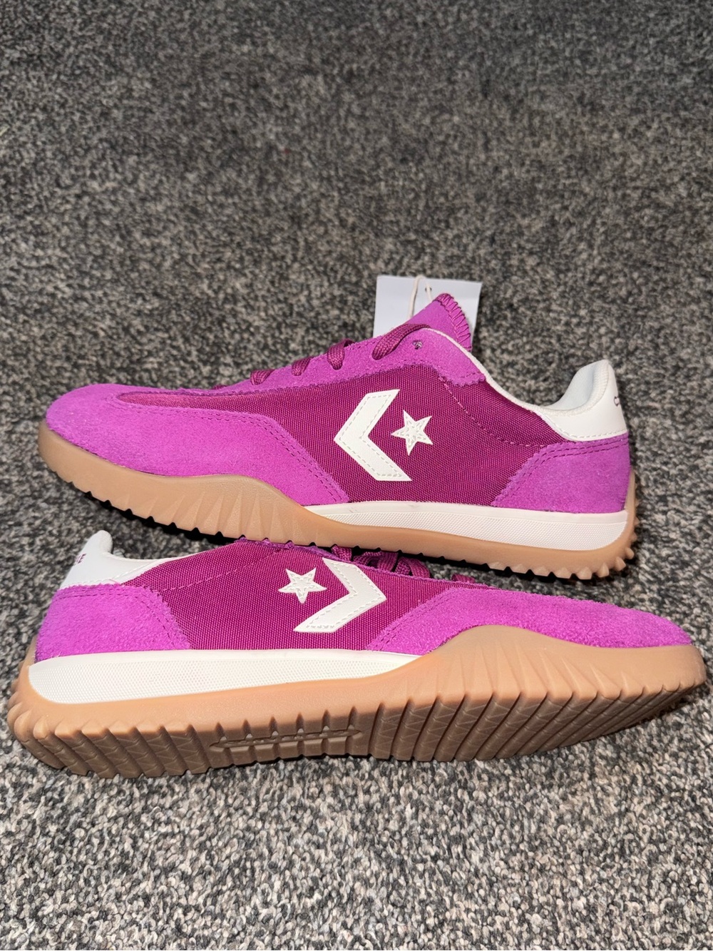 Converse All Star Women's Magenta/Purple Low-Top Sneakers - Picture 2 of 4